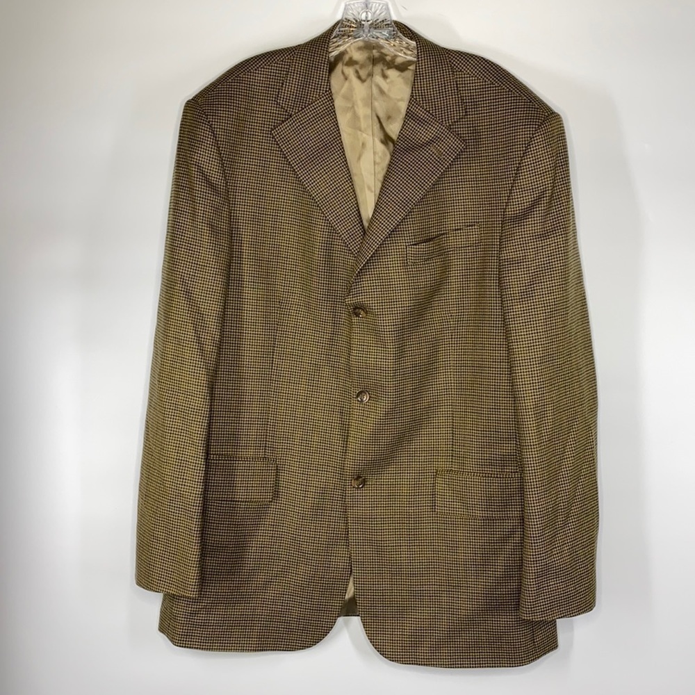 Oscar De La Renta 100% Wool Blazer Sportscoat 44L